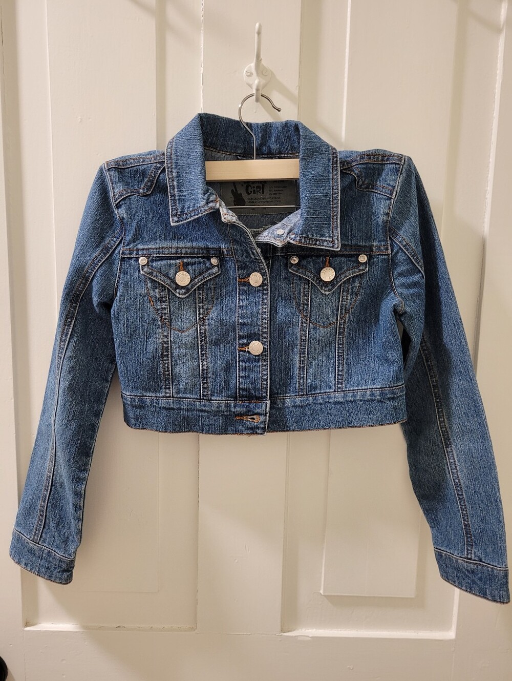 LA SENZA GIRL Classic Cropped Denim Jacket - Blue